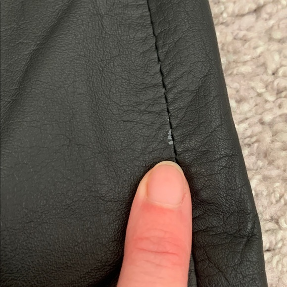 Vintage high waisted leather midi skirt - Picture 9 of 12